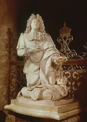 Das Gelübde Ludwigs XIII. (1601-43) Detail von Ludwig XIV. (1638-1715) 1715 (Marmor)